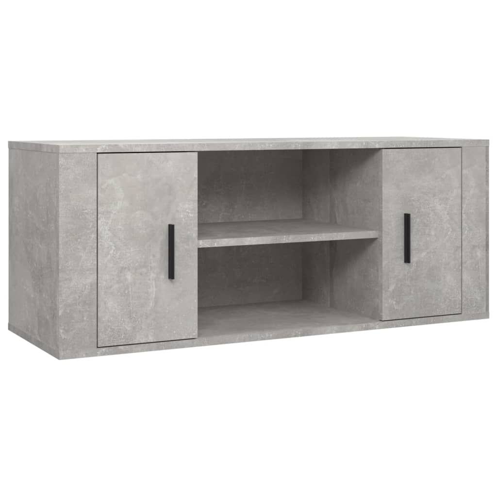 vidaXL Έπιπλο Τηλεόρασης Γκρι Σκυρ. 100x35x40 εκ. Επεξ. Ξύλο