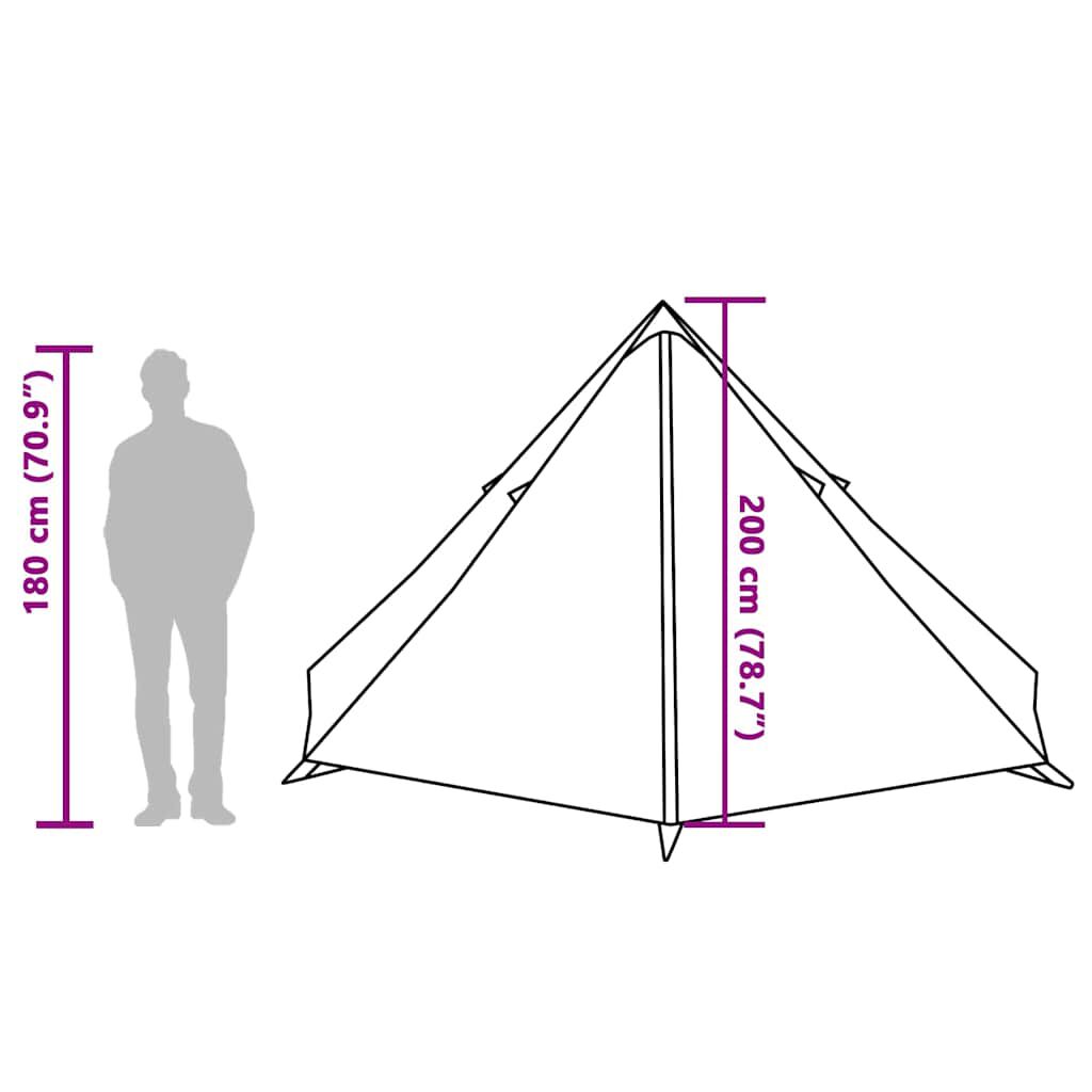 vidaXL Σκηνή Οικογενειακή Tipi 8 Ατόμων Αδιάβροχη Μπλε