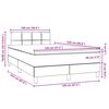 vidaXL Box Spring &Kappa;&rho;&epsilon;&beta;ά&tau;&iota; &mu;&epsilon; &sigma;&tau;&rho;ώ&mu;&alpha; &Sigma;&kappa;&omicron;ύ&rho;&omicron; &gamma;&kappa;&rho;&iota; 120x220 cm &Beta;&epsilon;&lambda;&omicron;ύ&delta;&iota;&nu;&omicron;