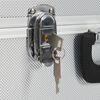 vidaXL Εργαλειοθήκη Ασημί 38 x 22,5 x 34 εκ. Αλουμινίου