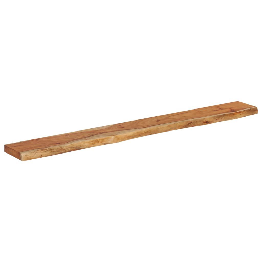 vidaXL Ράφι Επιτοίχιο Ορθ. Live Edge 140x20x3,8 εκ. Μασίφ Ξύλο Ακακίας
