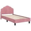 vidaXL Κρεβάτι Παιδικής Κρεβατοκάμαρας με Κεφαλάκι Ροζ 80 x 160 cm