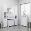 vidaXL Ντουλάπι Μπάνιου Λευκό 60 x 33 x 80 εκ. από Επεξ. Ξύλο