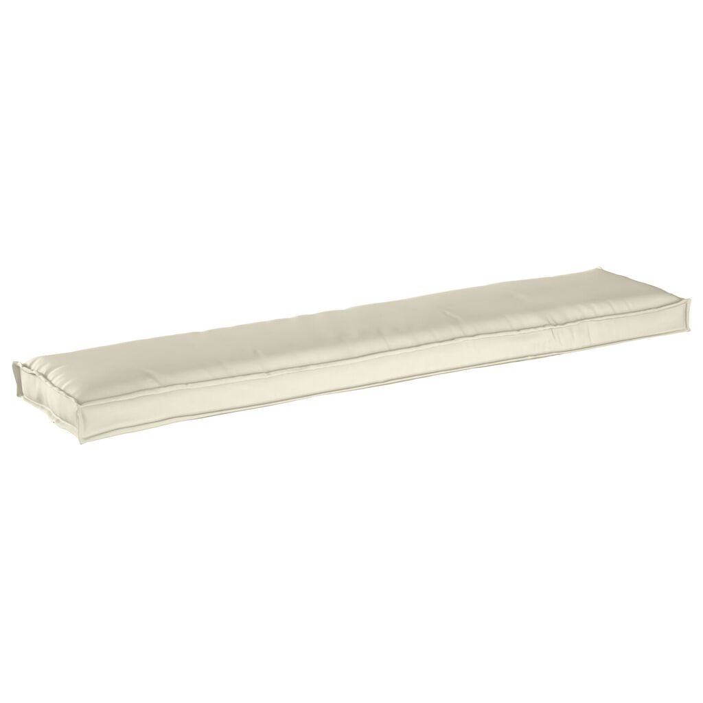 vidaXL Μαξιλάρια Παλέτας για Παγκάκι 2 τμχ Κρεμ 180x40x8 εκ. Ύφασμα Oxford