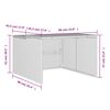 vidaXL Σκέπαστρο για Χλοοκοπτ. Ρομπότ Καφέ 86x90x52/57 εκ. Συνθ. Ρατάν