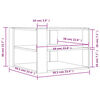 vidaXL Τραπεζάκι Σαλονιού Καφέ Δρυς 58x58x40 εκ. Επεξ. Ξύλο