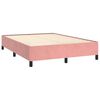 vidaXL &Kappa;&rho;&epsilon;&beta;ά&tau;&iota; Boxspring &mu;&epsilon; &Sigma;&tau;&rho;ώ&mu;&alpha; &Rho;&omicron;&zeta; 140x200 &epsilon;&kappa;. &Beta;&epsilon;&lambda;&omicron;ύ&delta;&iota;&nu;&omicron;