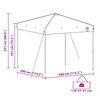 vidaXL Σκηνή Canopy Pop-up Πορτοκαλί 300 x 300 cm ύφασμα