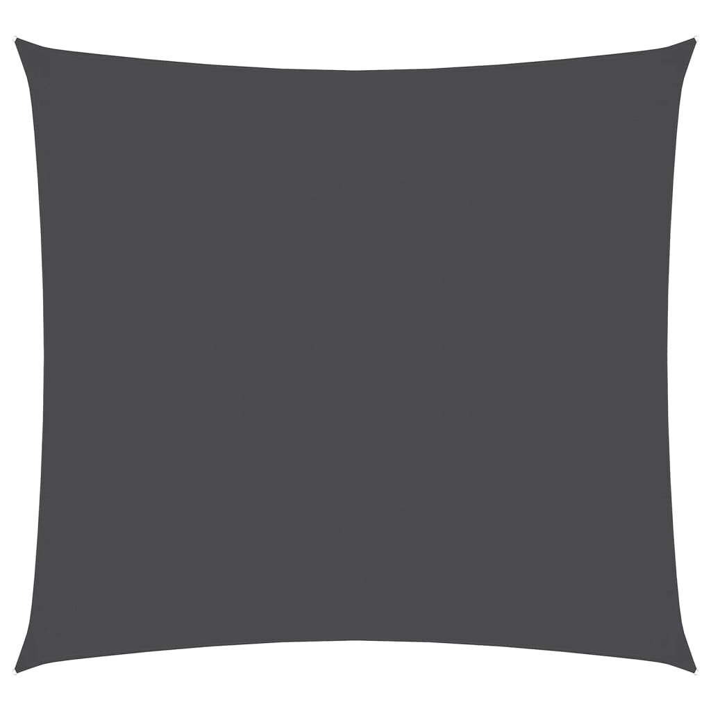 vidaXL Πανί Σκίασης Τετράγωνο Ανθρακί 3,6 x 3,6 μ. από Ύφασμα Oxford