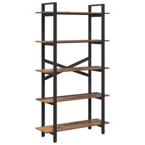 vidaXL &Rho;ά&phi;&iota; &Beta;&iota;&beta;&lambda;ί&omega;&nu; 5 &epsilon;&pi;&iota;&pi;έ&delta;&omega;&nu; 100 x 33,5 x 178 &epsilon;&kappa; &Epsilon;&pi;&epsilon;&xi;&epsilon;&rho;&gamma;&alpha;&sigma;&mu;έ&nu;&omicron; &Xi;ύ&lambda;&omicron;