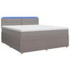 vidaXL &Kappa;&rho;&epsilon;&beta;ά&tau;&iota; box spring &mu;&epsilon; &sigma;&tau;&rho;ώ&mu;&alpha; Taupe 140 x 190 cm Ύ&phi;&alpha;&sigma;&mu;&alpha;