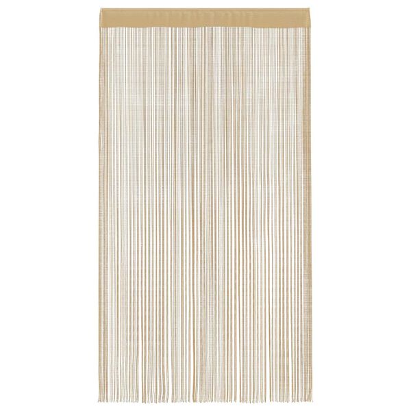 vidaXL Κουρτίνες με Κρόσσια 2 τεμ. Μπεζ 140 x 250 εκ.