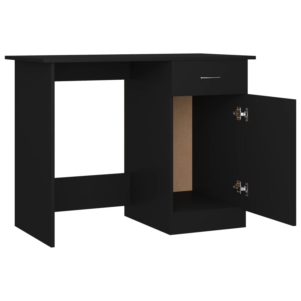 vidaXL Γραφείο Μαύρο 100 x 50 x 76 εκ. από Επεξ. Ξύλο