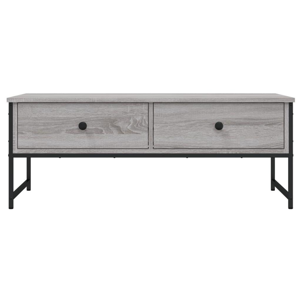 vidaXL Τραπεζάκι Σαλονιού Γκρι Sonoma 101x49x39,5 εκ. Επεξεργ. Ξύλο