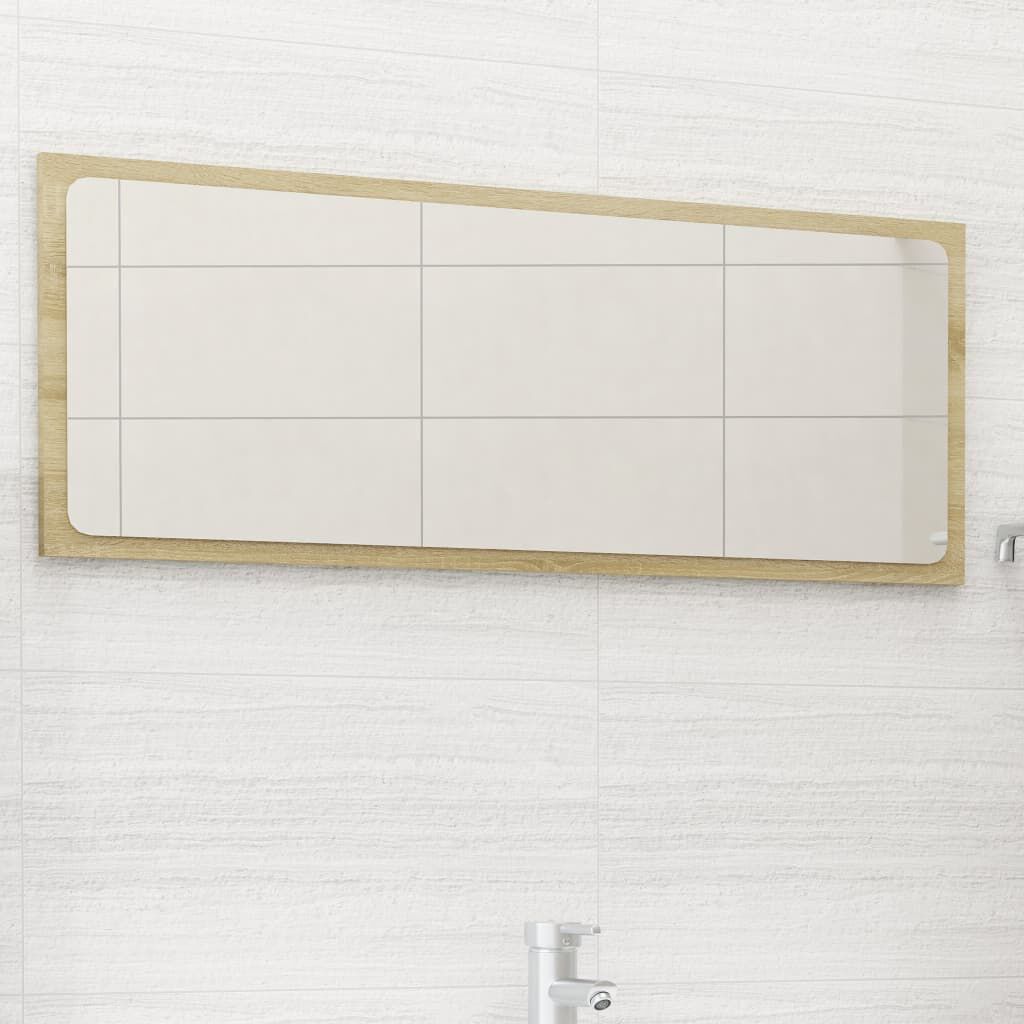 vidaXL Καθρέφτης Μπάνιου Sonoma Δρυς 90 x 1,5 x 37 εκ. Μοριοσανίδα