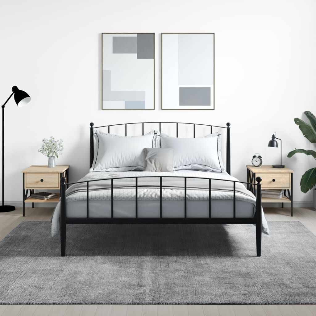 vidaXL Κομοδίνα 2 τεμ. Sonoma Δρυς 40x42x45 εκ. από Επεξεργασμένο Ξύλο