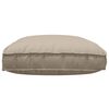 vidaXL Μαξιλάρι παλέτας για κάθισμα Taupe 120 x 80 x 12 cm
