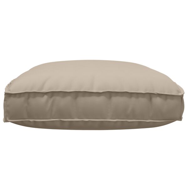 vidaXL Μαξιλάρι παλέτας για κάθισμα Taupe 120 x 80 x 12 cm