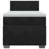 vidaXL Κρεβάτι Boxspring με Στρώμα Μαύρο 100x200 εκ. Βελούδινο