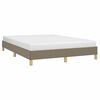 vidaXL Σκελετός Κρεβατιού Χωρίς Στρώμα Taupe 140x200 εκ. Υφασμάτινο