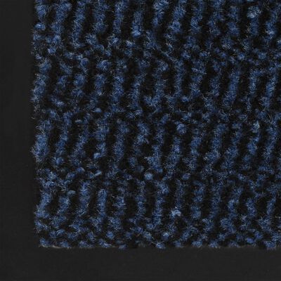 vidaXL Πατάκι Απορροφητικό Σκόνης Ορθογώνιο Μπλε 40 x 60 εκ. Θυσανωτό