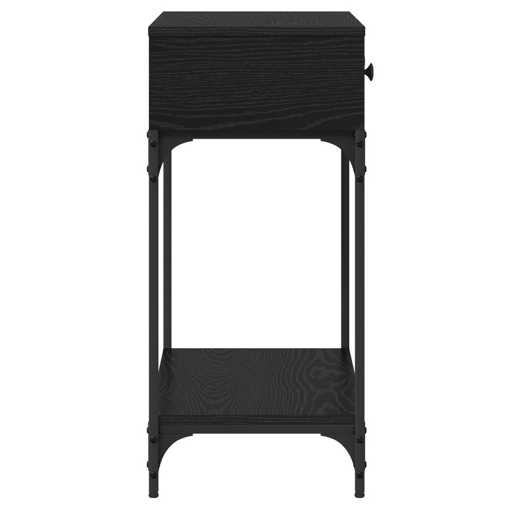 vidaXL Τραπέζι Κονσόλας Μαύρη Δρύς 75x34.5x75 cm Επεξεργασμένο Ξύλο