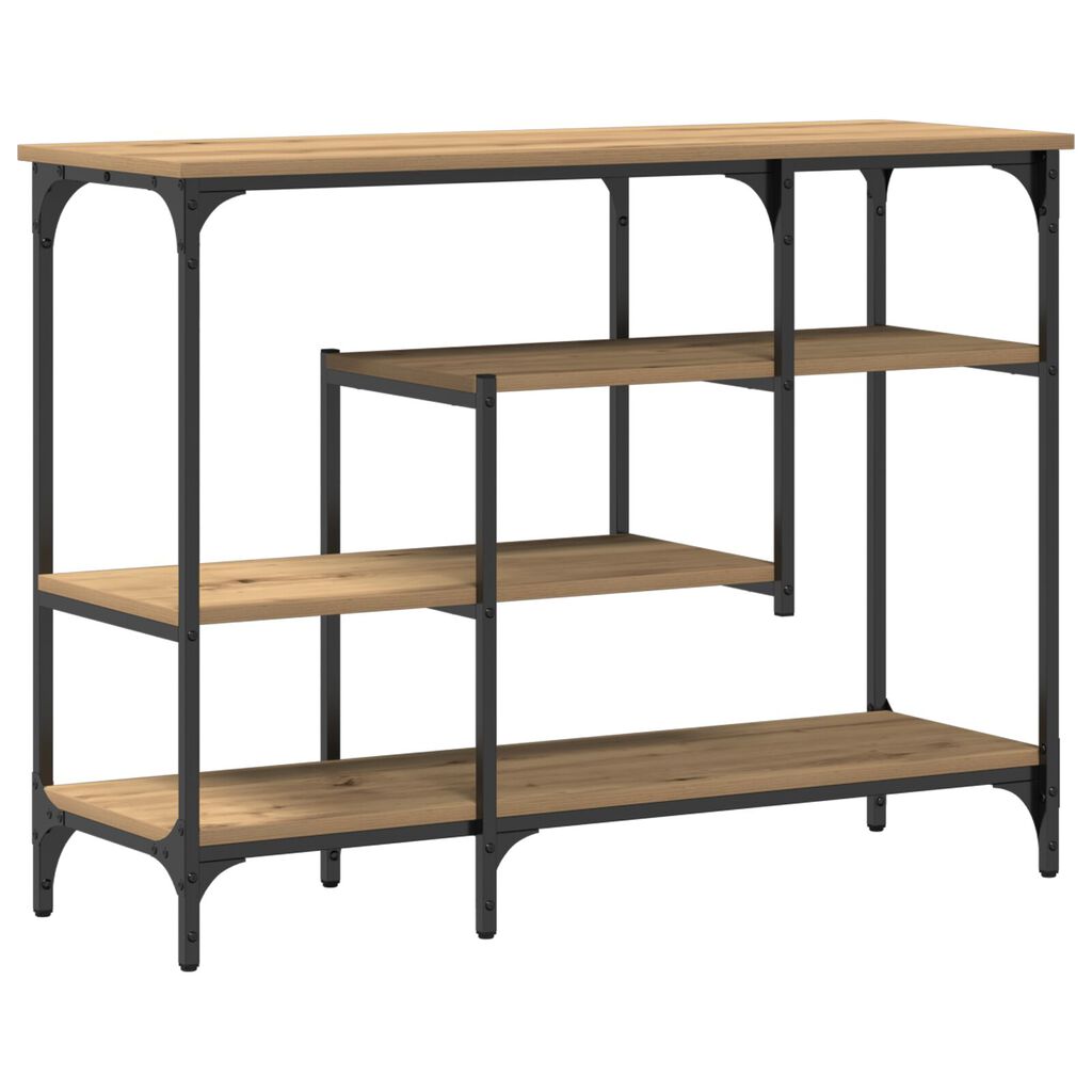 vidaXL Κονσόλα Artisan Oak 100x35x75 εκ Επεξεργασμένου Ξύλου & Χάλυβα