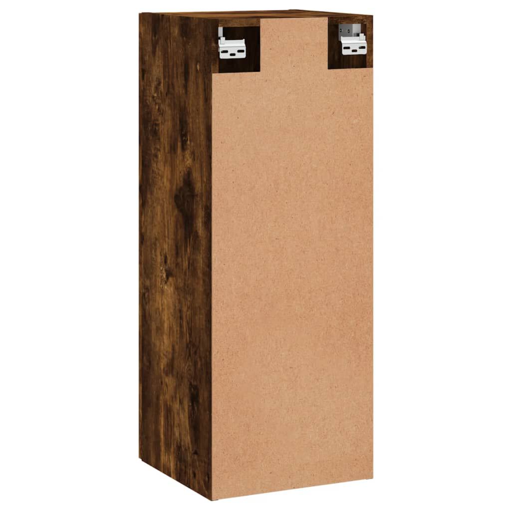 vidaXL Ντουλάπι Τοίχου Καπνιστή Δρυς 34,5 x 34 x 90 εκ.