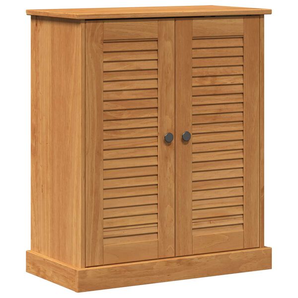 vidaXL Ντουλάπι Μπάνιου καφέ μελί 68 x 34 x 80 εκ Μασίφ ξύλο πεύκου