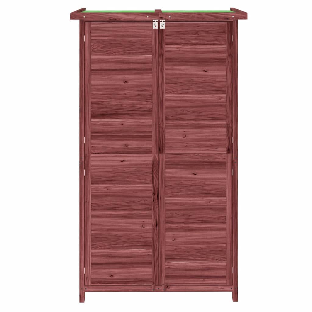 vidaXL Αποθήκη Εργαλείων Κήπου Μόκα 83x57x140 εκ. Μασίφ Ξύλο Πεύκου