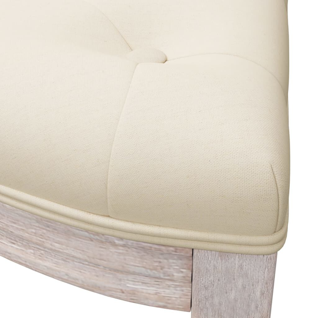 vidaXL Πάγκος 81,5 x 41 x 49 εκ. Λινός