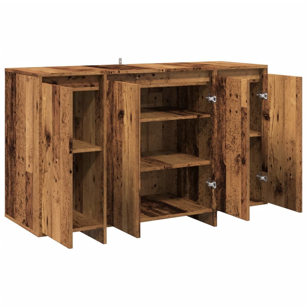 vidaXL Σκευοθήκη Παλιό ξύλο 120x41x75 cm Ξύλο μηχανής