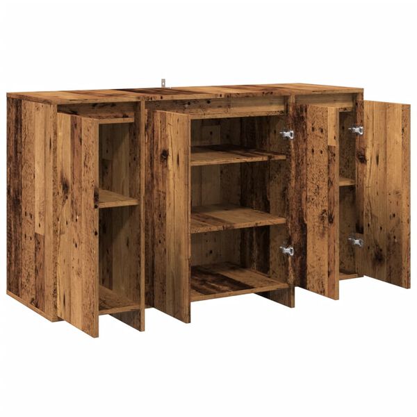 vidaXL Σκευοθήκη Παλιό ξύλο 120x41x75 cm Ξύλο μηχανής