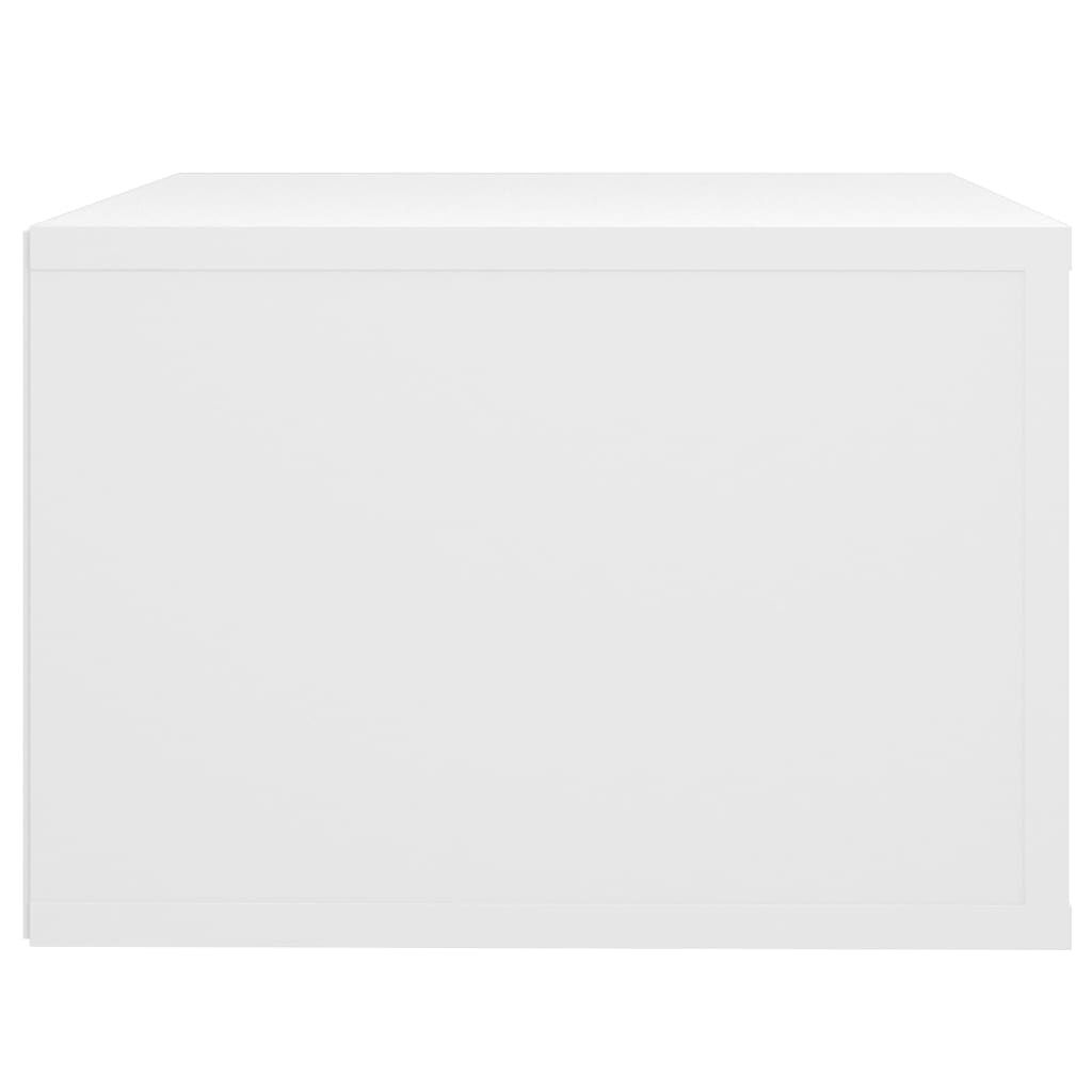 vidaXL Κομοδίνα Επιτοίχια 2 τεμ. Λευκά 50x36x25 εκ.