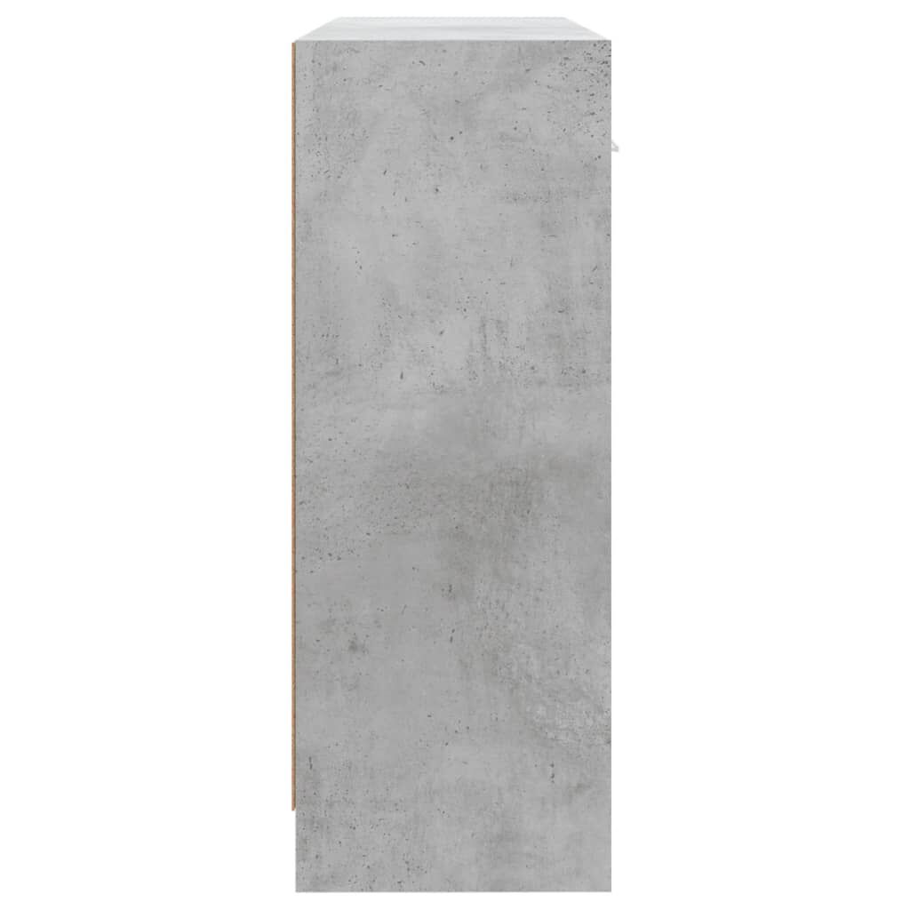 vidaXL Ντουλάπι Γκρι Σκυροδέματος 91 x 28 x 75 εκ. Επεξεργασμένο Ξύλο