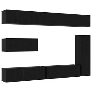 vidaXL &Sigma;&epsilon;&tau; &epsilon;&pi;ί&pi;&lambda;&omicron;&upsilon; &tau;&eta;&lambda;&epsilon;ό&rho;&alpha;&sigma;&eta;&sigmaf; 7 pcs &Mu;&alpha;ύ&rho;&eta; &Omicron;&xi;&upsilon;ά &Epsilon;&pi;&epsilon;&xi;&epsilon;&rho;&gamma;&alpha;&sigma;&mu;έ&nu;&omicron; &xi;ύ&lambda;&omicron;