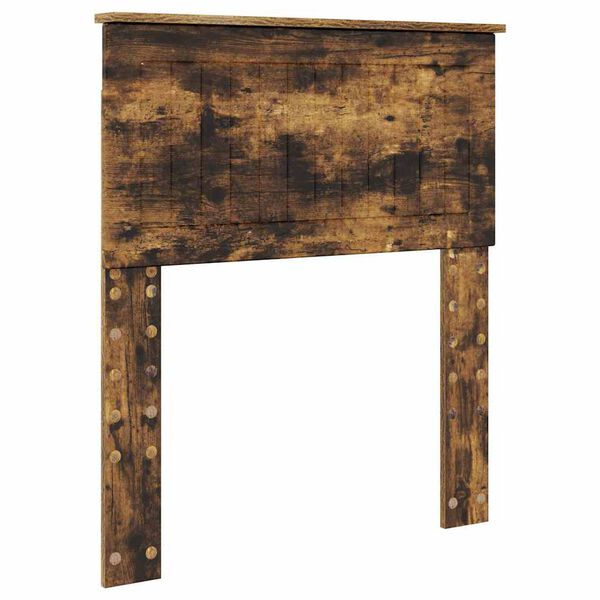 vidaXL Κεφαλάρι με κεφαλάρι Καπνιστό Δρύς 75 cm Επεξεργασμένο ξύλο