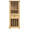 vidaXL Ραφιέρα Κρασιών Corona 56x35x134,5 εκ. από Μασίφ Ξύλο Πεύκου