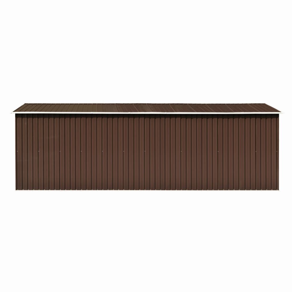 vidaXL Αποθήκη Κήπου Πράσινη 257 x 580 x 181 εκ. από Μέταλλο
