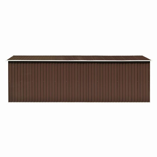vidaXL Αποθήκη Κήπου Πράσινη 257 x 580 x 181 εκ. από Μέταλλο