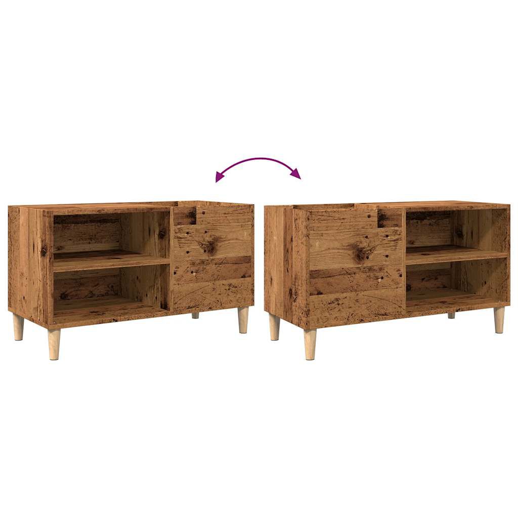 ντουλάπι δίσκων vidaXL Δρυς τεχνίτης 84,5x38x48 cm Κατασκευασμένο ξύλο