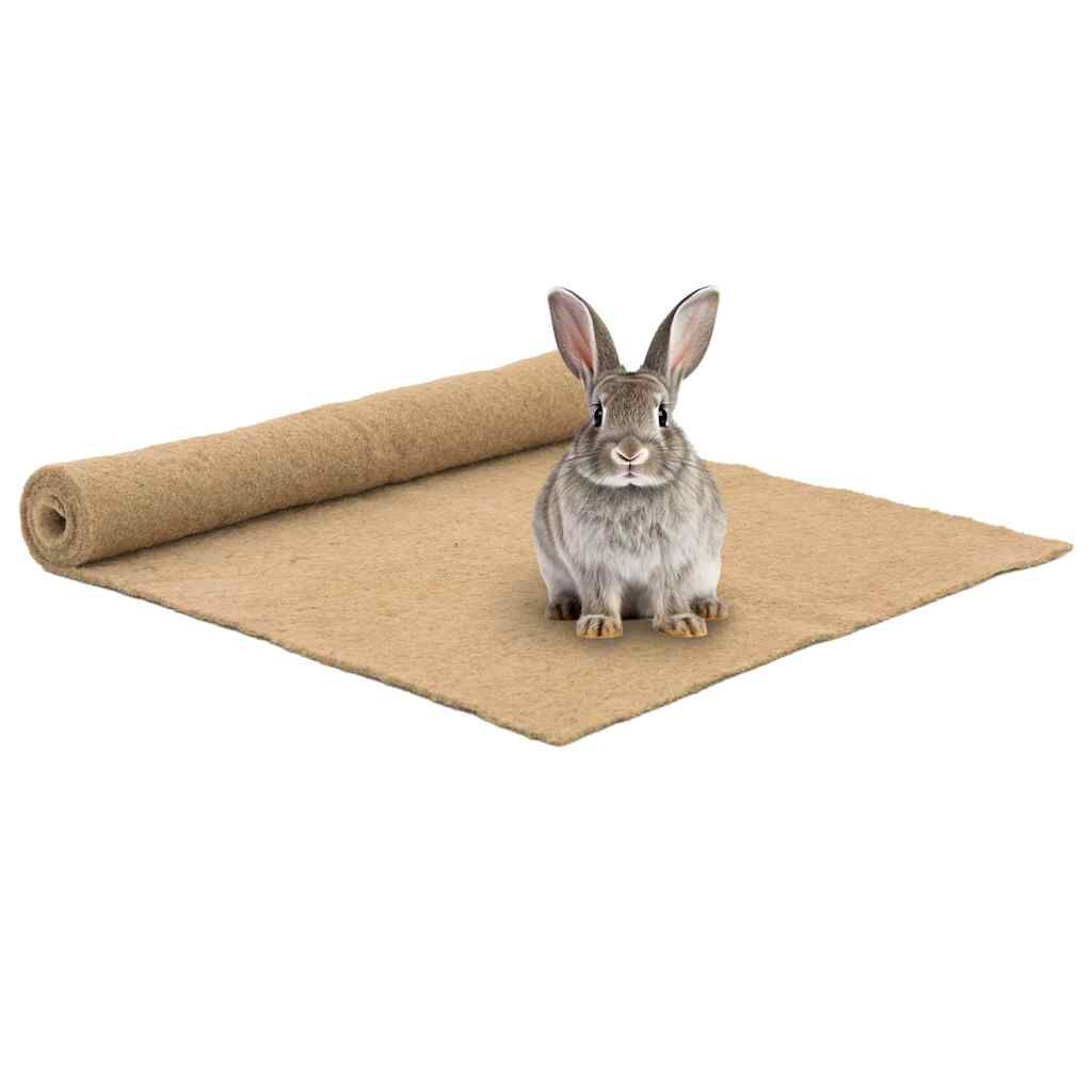 vidaXL Στρώμα κάνναβης για τρωκτικά 1x1 m 5 mm