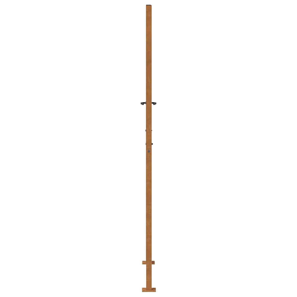 vidaXL Πύλη κήπου 105x205 cm από καιρικό χάλυβα Light Design