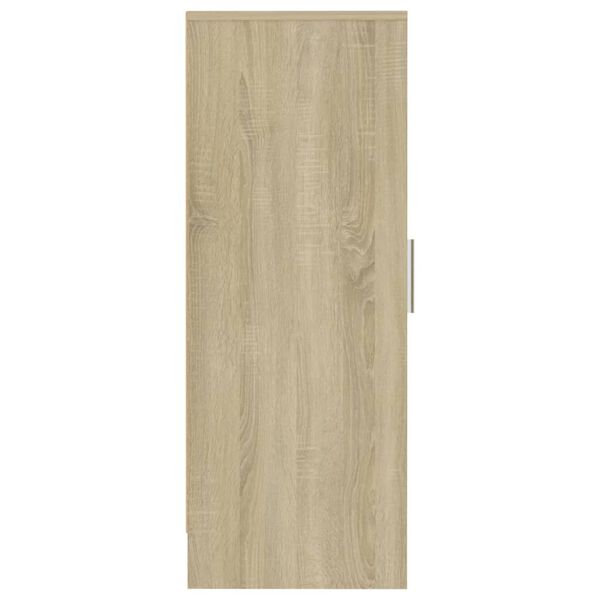 vidaXL Παπουτσοθήκη Sonoma Δρυς 32 x 35 x 92 εκ. από Επεξ. Ξύλο