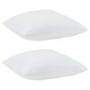 vidaXL Σετ Κουβέρτας με μαξιλάρι 3 pcs Λευκό 200 x 200 cm Μικροΐνες