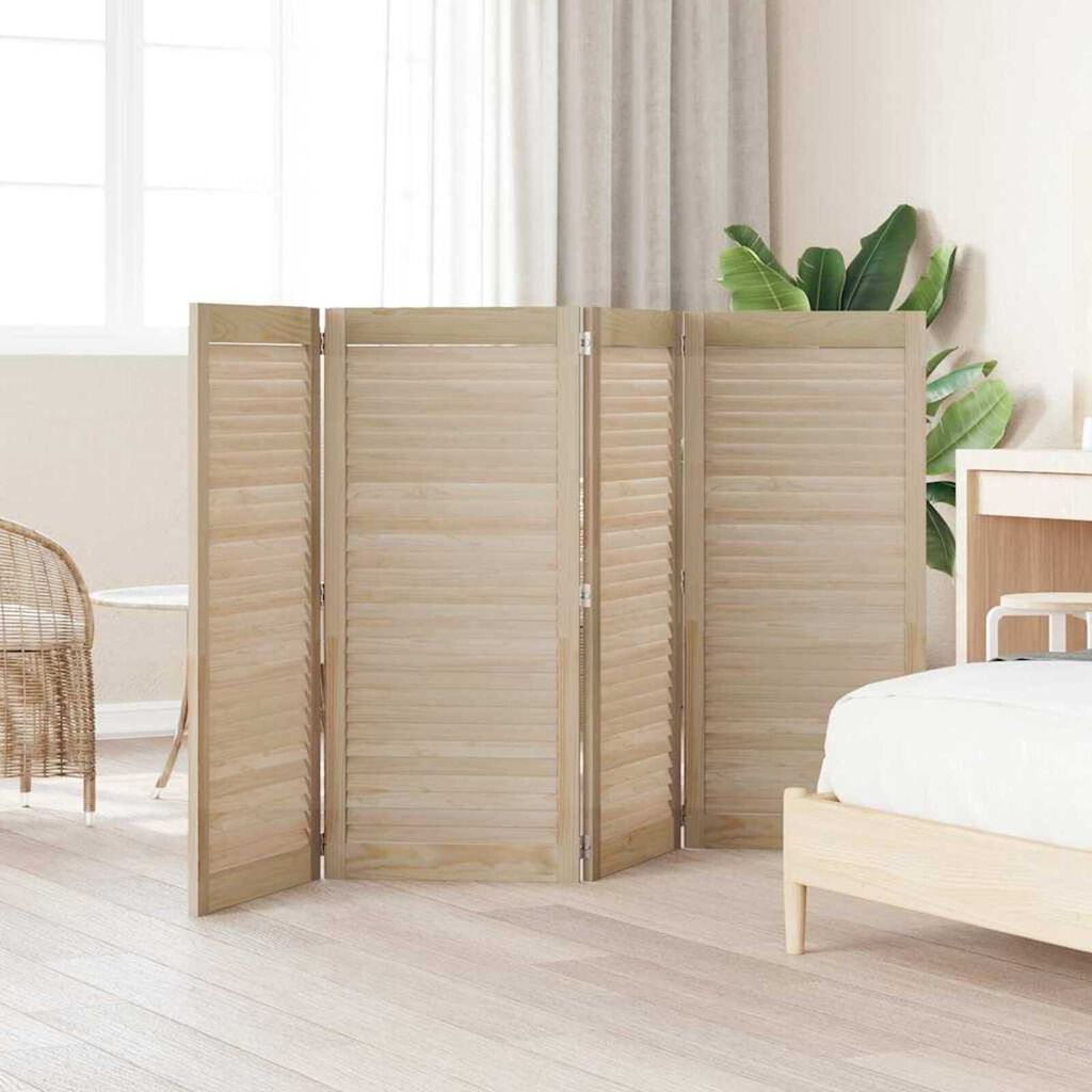 vidaXL Πόρτες Ντουλάπας με πόρτα 4 pcs Καφέ 110 x 49.5 x 2.1 εκ