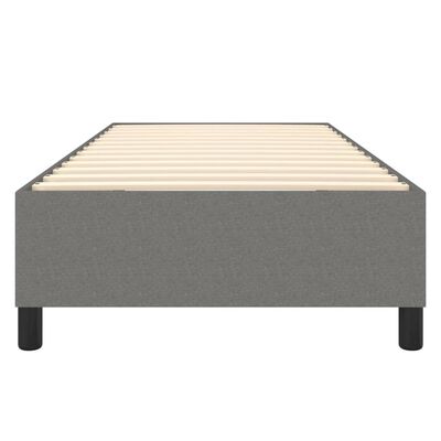vidaXL Πλαίσιο Κρεβατιού Boxspring Σκούρο Γκρι 80x200 εκ. Υφασμάτινο