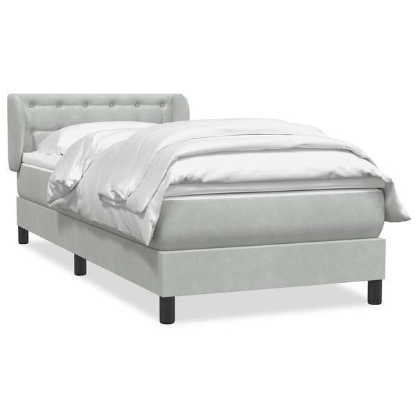 vidaXL &Kappa;&rho;&epsilon;&beta;ά&tau;&iota; Boxspring &mu;&epsilon; &Sigma;&tau;&rho;ώ&mu;&alpha; &Alpha;&nu;&omicron;&iota;&chi;&tau;ό &Gamma;&kappa;&rho;&iota; 100x210 &epsilon;&kappa;. &Beta;&epsilon;&lambda;&omicron;ύ&delta;&iota;&nu;&omicron;