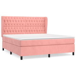 vidaXL &Kappa;&rho;&epsilon;&beta;ά&tau;&iota; Boxspring &mu;&epsilon; &Sigma;&tau;&rho;ώ&mu;&alpha; &Rho;&omicron;&zeta; 160x200 &epsilon;&kappa;. &Beta;&epsilon;&lambda;&omicron;ύ&delta;&iota;&nu;&omicron;