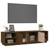 vidaXL Έπιπλο Τηλεόρασης Καφέ Μελί 156x40x40 εκ. από Μασίφ Ξύλο Πεύκου